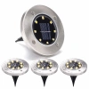 Solar 8-LED ground lights, outdoor garden lights, lawn lights, sensor-activated ground insertion lights, intelligent light-controlled ground insertion lights, ground insertion lights, and underground landscape lights details Picture